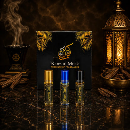 Oud Bundle - Pack of 3 Attars (6ml each)