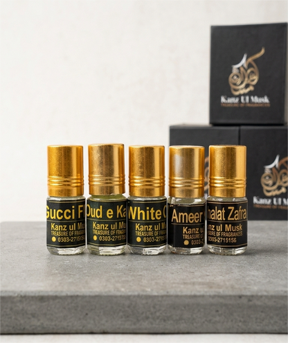 Pack of 5 Attars of your choice (2ml each)