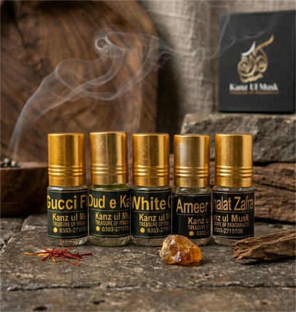 Pack of 5 Attars of your choice (2ml each)